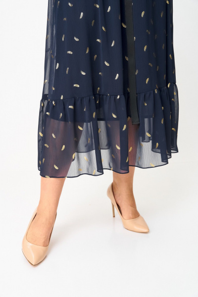 Платье Moda Versal П2483 синий - фото 4