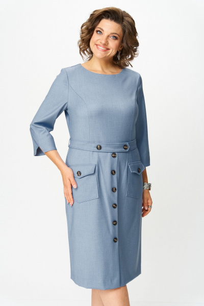 Платье Moda Versal П2559 голубой - фото 2