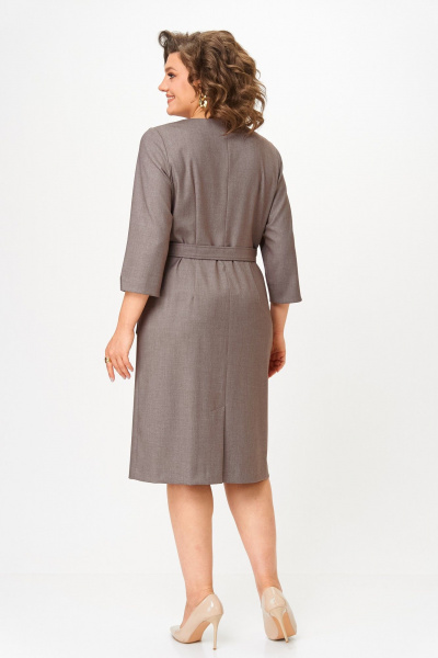Платье Moda Versal П2559 коричневый - фото 6