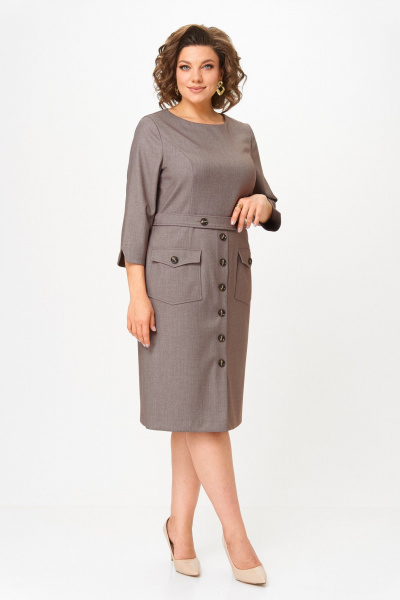 Платье Moda Versal П2559 коричневый - фото 1