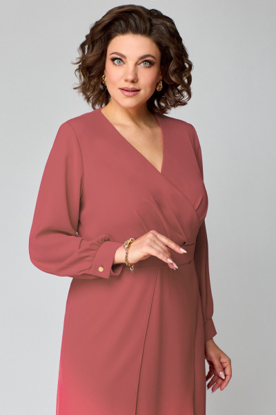 Платье Мишель стиль 1235-1 терракот - фото 5