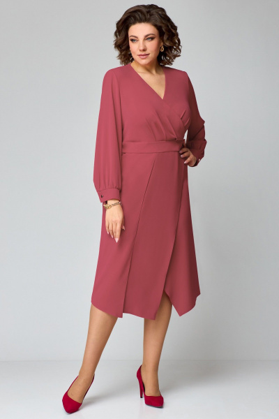 Платье Мишель стиль 1235-1 ягодный - фото 2
