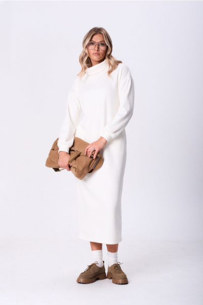 Платье AMUARt 1070 белый - фото 1