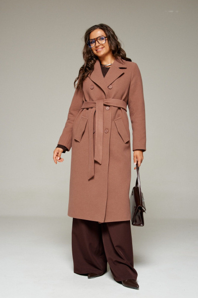 Пальто Beautiful&Free 7029 какао - фото 7