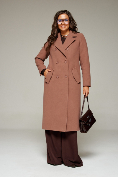 Пальто Beautiful&Free 7029 какао - фото 5