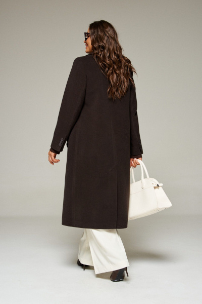 Пальто Beautiful&Free 7029 шоколад - фото 9