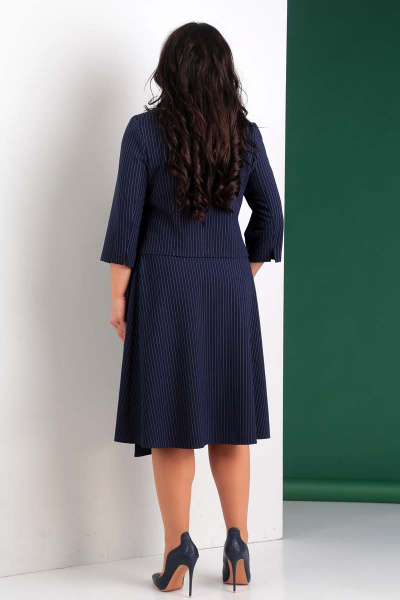 Комплект блуза и юбка из костюмной ткани деловой Liona Style 662 - фото 3