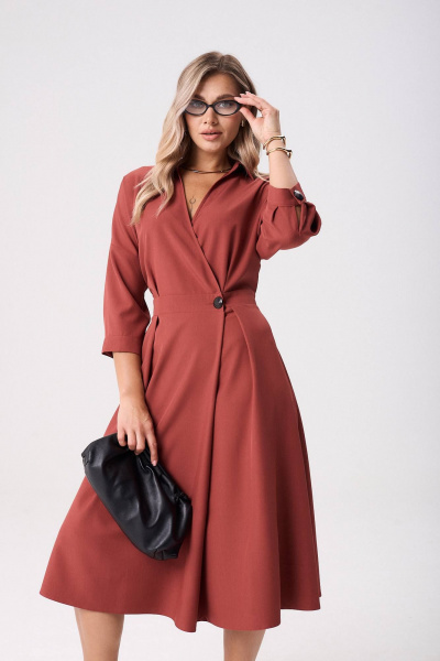 Платье Anastasia 1229.1 клюква - фото 2