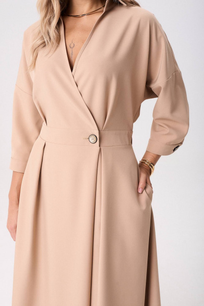 Платье Anastasia 1229.1 бежевый - фото 2