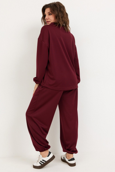 Брюки, свитшот BegiModa 3099 вишня - фото 9