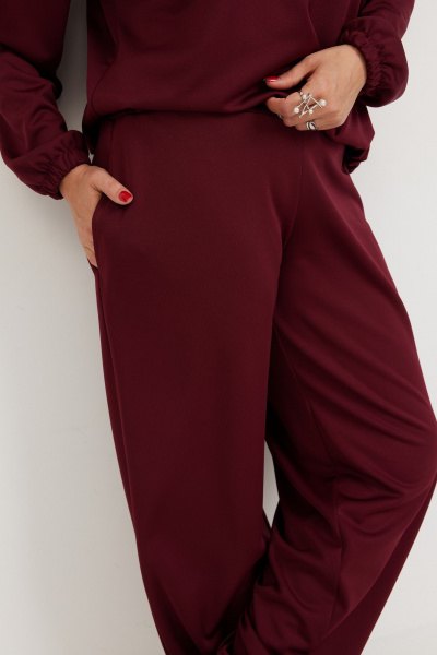 Брюки, свитшот BegiModa 3099 вишня - фото 8