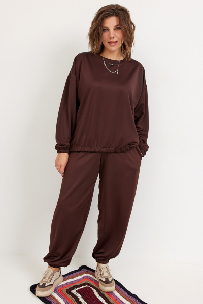 Брюки, свитшот BegiModa 3099 мокко - фото 1