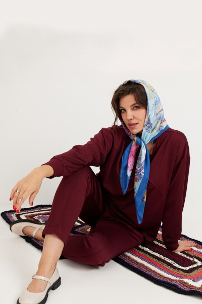 Брюки, свитшот BegiModa 3100 вишня - фото 10