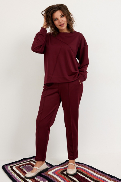Брюки, свитшот BegiModa 3100 вишня - фото 1