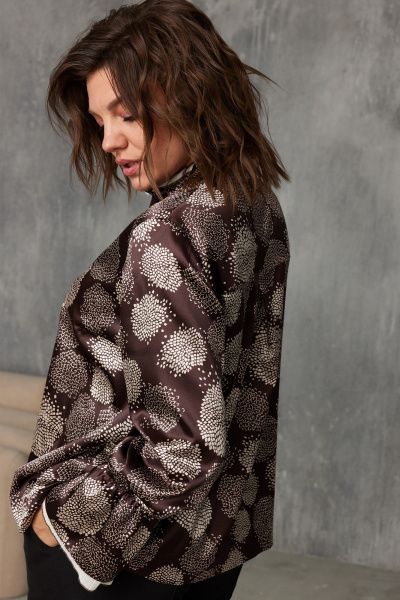 Блуза BegiModa 4140 шоколад - фото 4