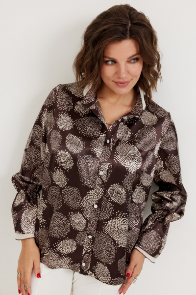 Блуза BegiModa 4140 шоколад - фото 12