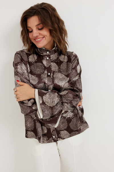 Блуза BegiModa 4140 шоколад - фото 11