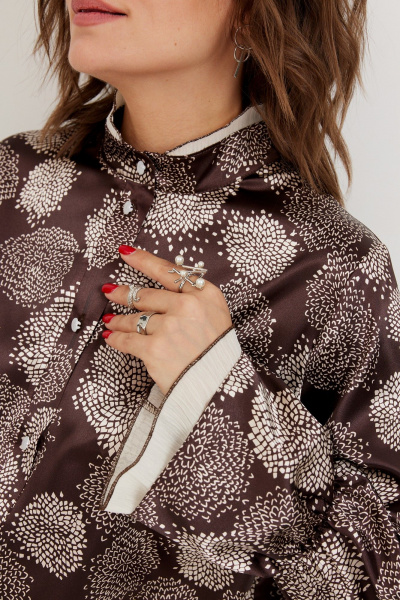 Блуза BegiModa 4140 шоколад - фото 10