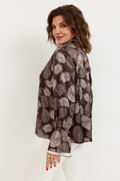 Блуза BegiModa 4140 шоколад - фото 9