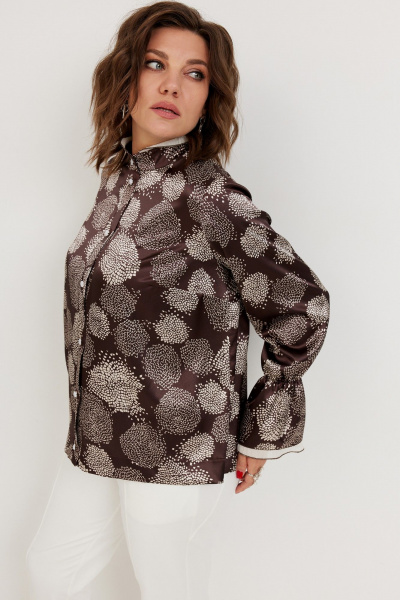 Блуза BegiModa 4140 шоколад - фото 8