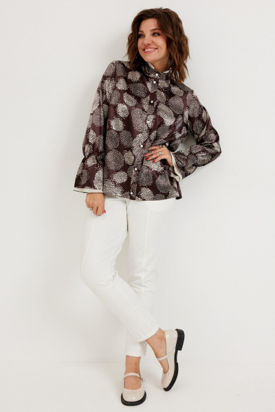 Блуза BegiModa 4140 шоколад - фото 6