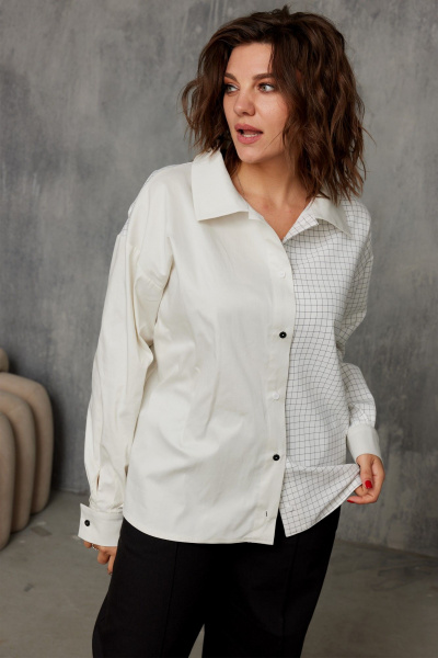 Блуза BegiModa 4143 сливочный - фото 2
