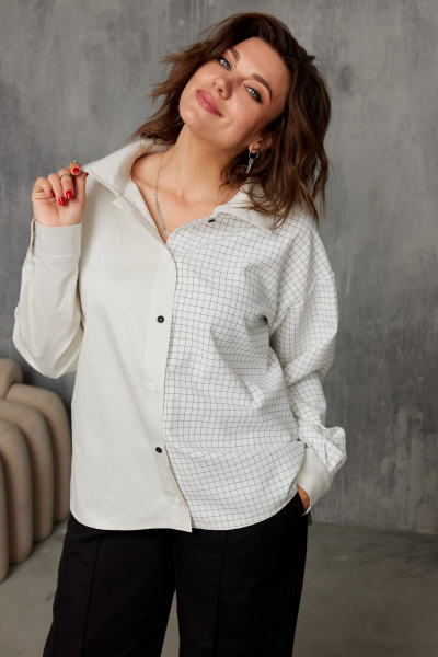 Блуза BegiModa 4143 сливочный - фото 1