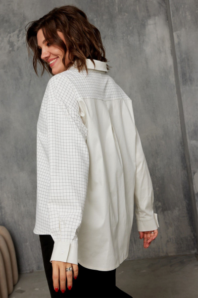 Блуза BegiModa 4143 сливочный - фото 6