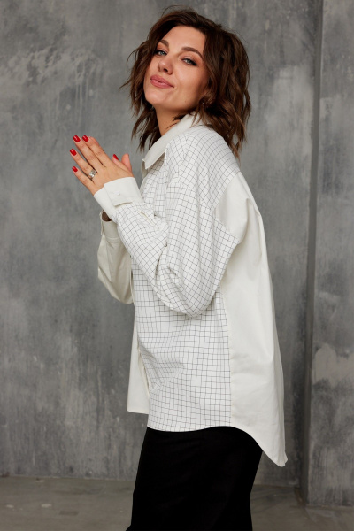 Блуза BegiModa 4143 сливочный - фото 5