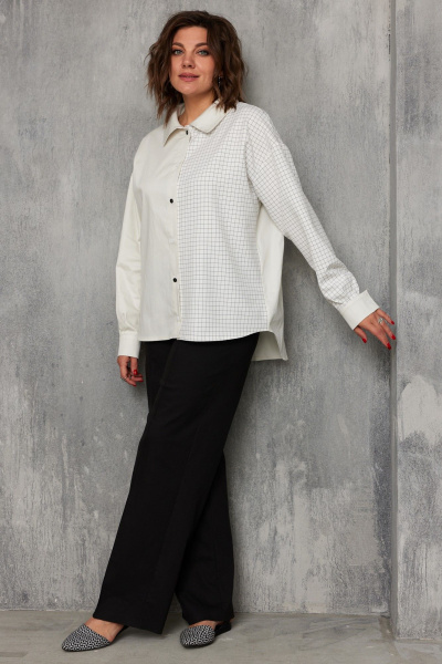 Блуза BegiModa 4143 сливочный - фото 10