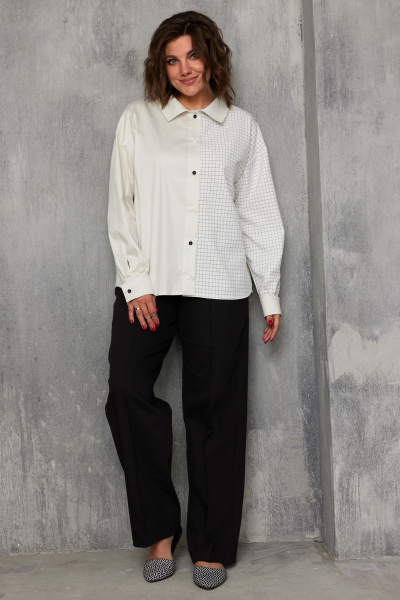 Блуза BegiModa 4143 сливочный - фото 9