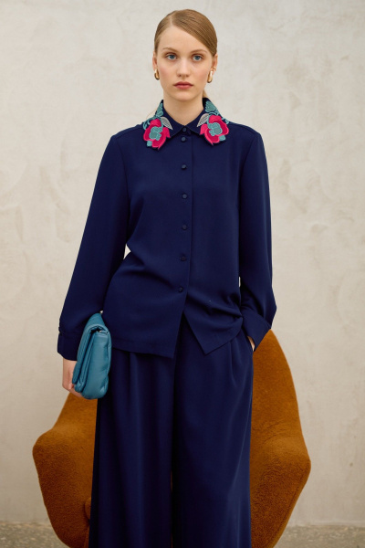 Брюки, рубашка Lokka 1691 синий - фото 5