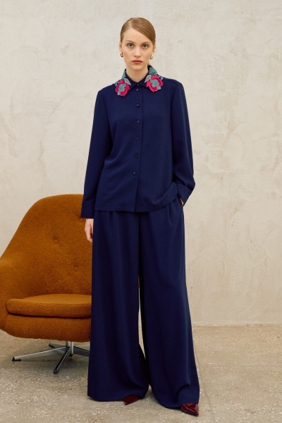 Брюки, рубашка Lokka 1691 синий - фото 2