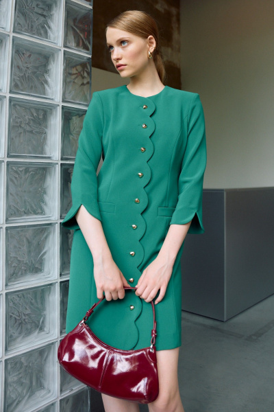 Платье Lokka 1708 зеленый - фото 5