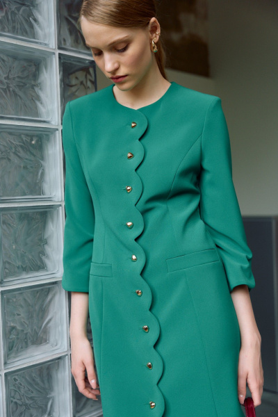 Платье Lokka 1708 зеленый - фото 3