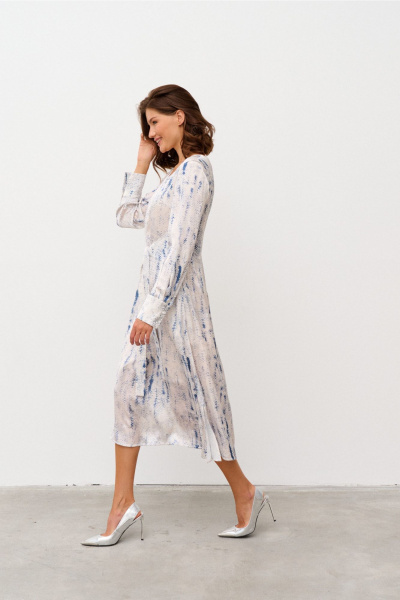Платье Morozov Amavie 1.2133_А2 бежево-голубой - фото 8