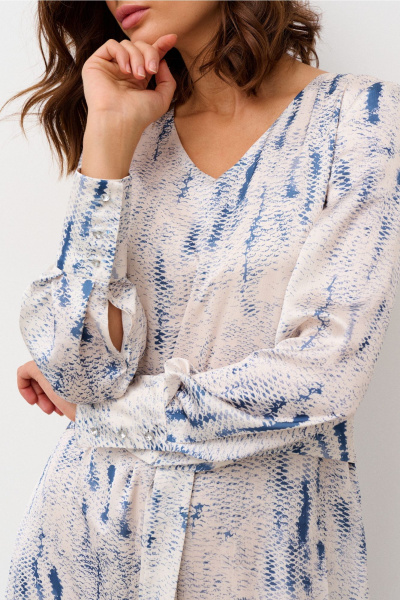 Платье Morozov Amavie 1.2133_А2 бежево-голубой - фото 7