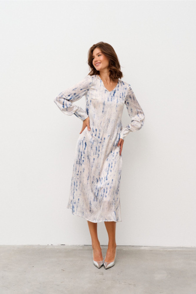 Платье Morozov Amavie 1.2133_А2 бежево-голубой - фото 3