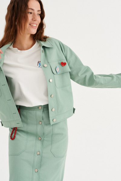 Жакет Morozov Amavie 3.2193_A1 зеленый - фото 9