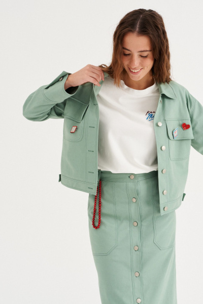 Жакет Morozov Amavie 3.2193_A1 зеленый - фото 8