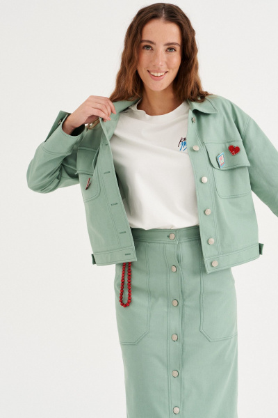 Жакет Morozov Amavie 3.2193_A1 зеленый - фото 2