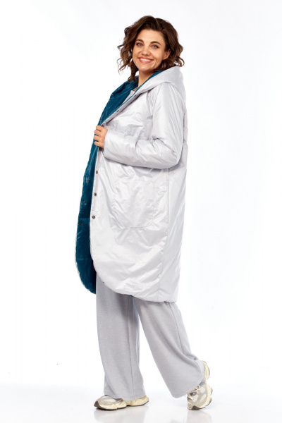 Куртка Диомант 1928 бирюза-белый - фото 14