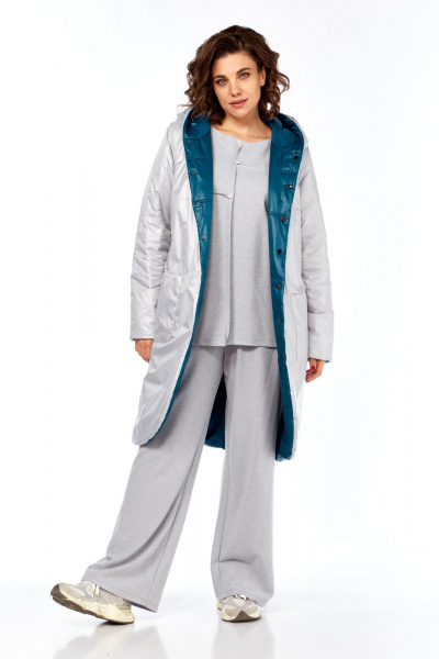 Куртка Диомант 1928 бирюза-белый - фото 13