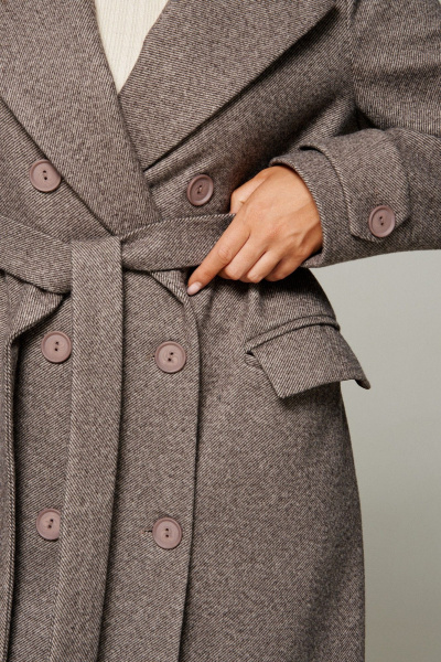 Пальто Beautiful&Free 7030 кофейный - фото 11