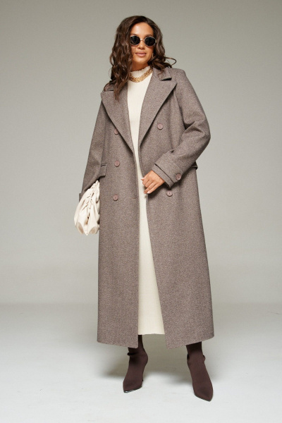Пальто Beautiful&Free 7030 кофейный - фото 4