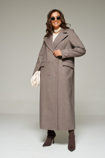 Пальто Beautiful&Free 7030 кофейный - фото 2