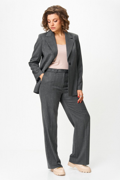 Брюки, жакет Vilena 1019 серый - фото 9