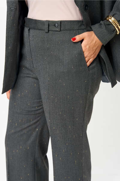 Брюки, жакет Vilena 1019 серый - фото 8