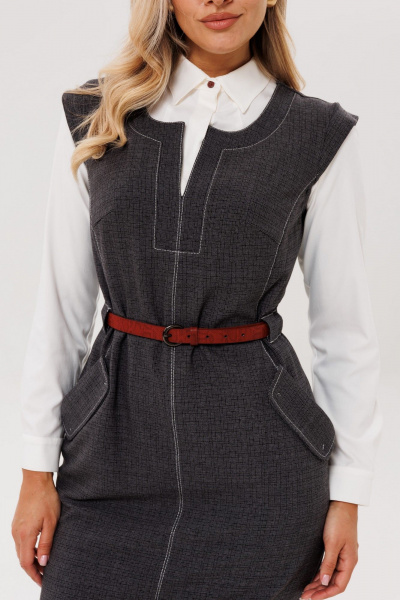 Сарафан Anelli 1699 шотландский_серый - фото 10