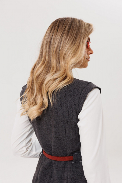 Сарафан Anelli 1699 шотландский_серый - фото 8